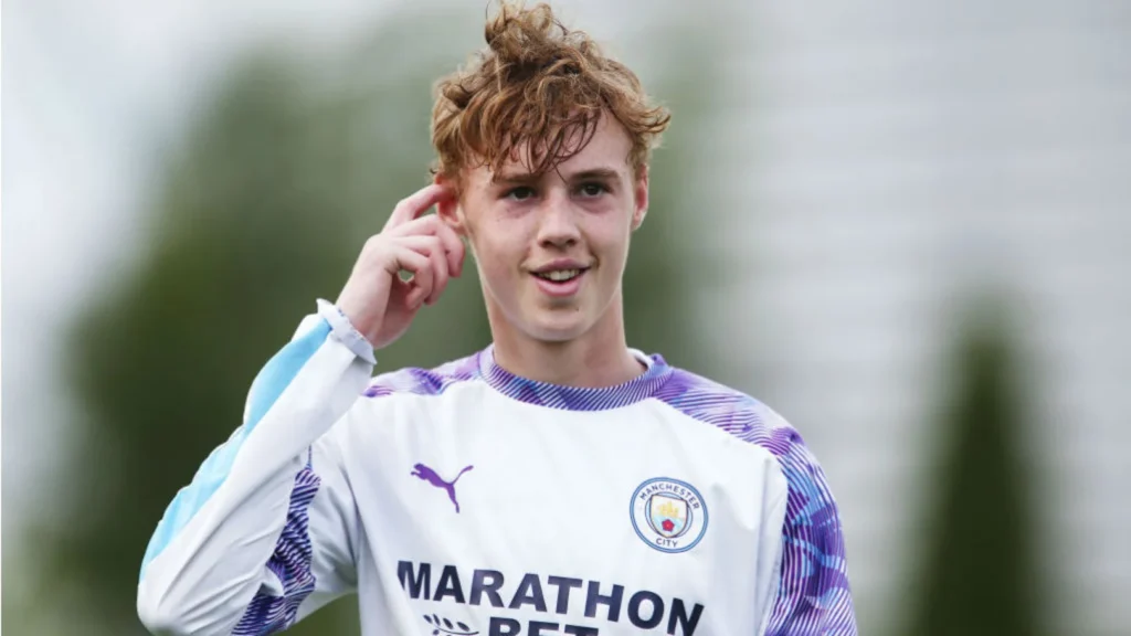 Cole Palmer at Manchester City academy. Credit: Manchester City