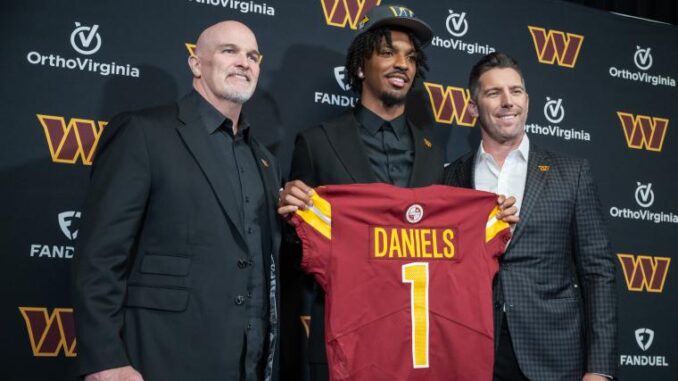 Dan Quinn Jayden Daniels Adam Peters 11142024