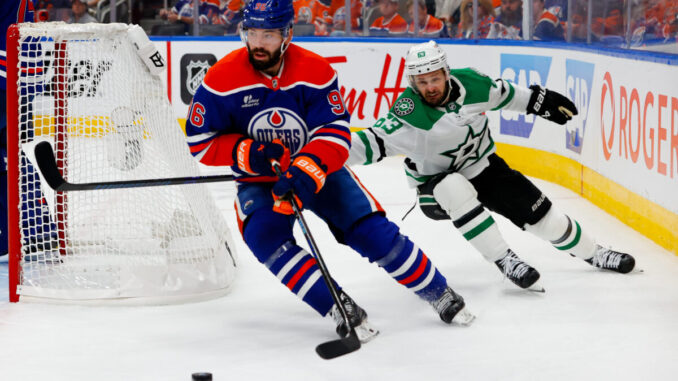NHL: Stanley Cup Playoffs-Dallas Stars at Edmonton Oilers